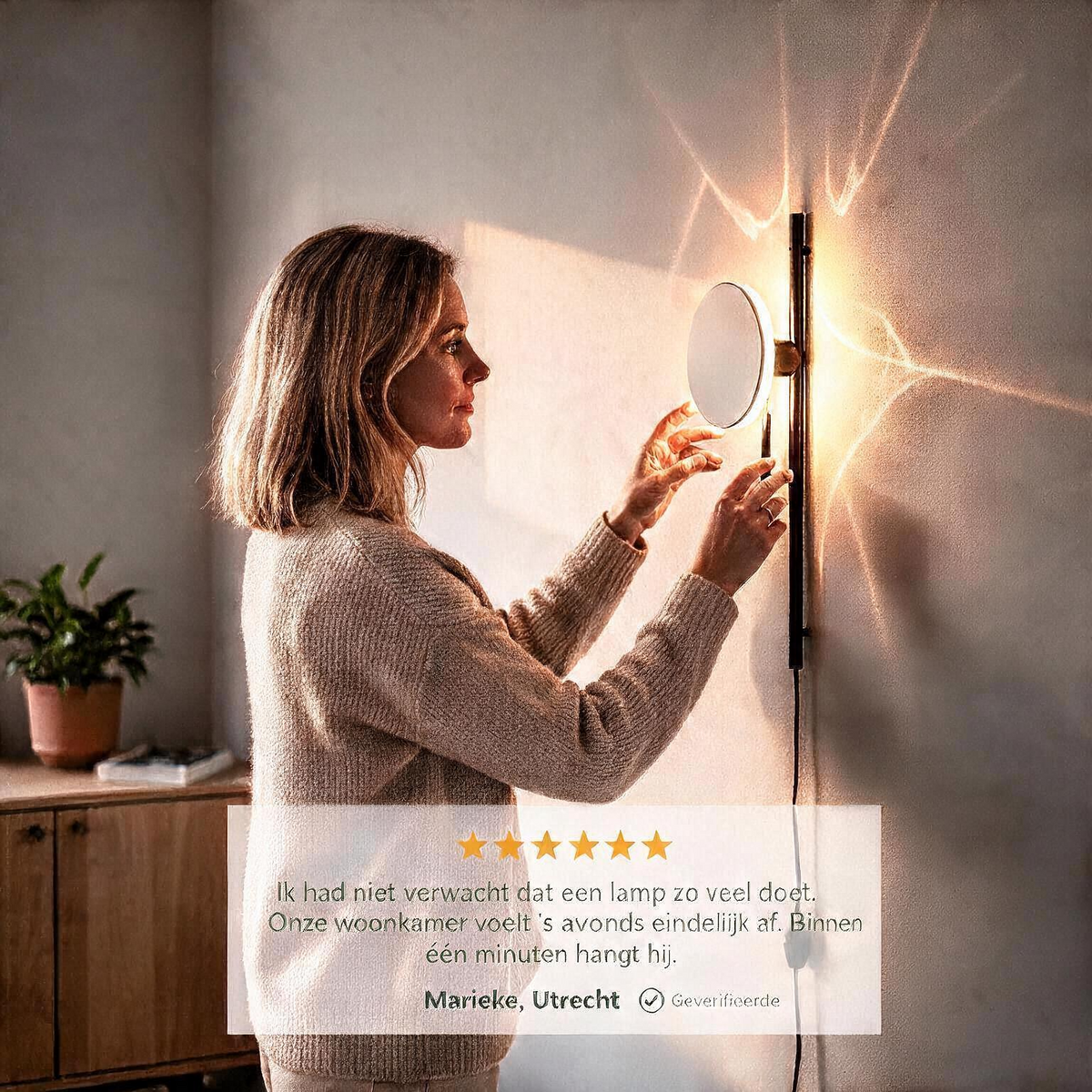 Hovano Vela Wandlamp