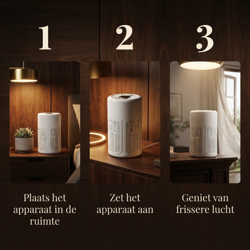 Hovano AirPure - Compacte luchtreiniger met aromafunctie