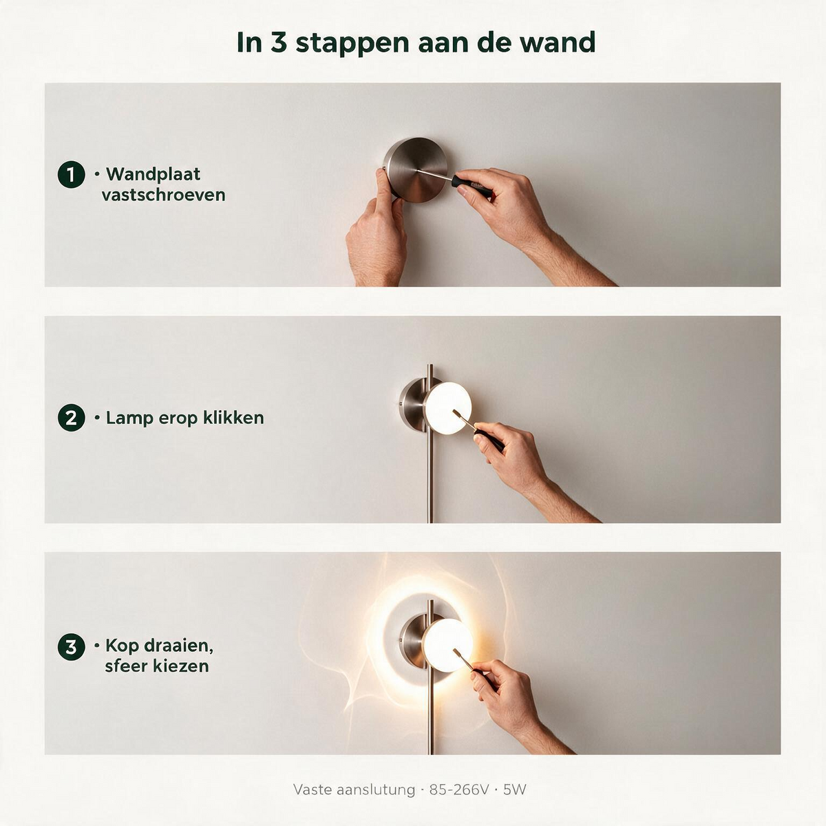 Hovano Vela Wandlamp