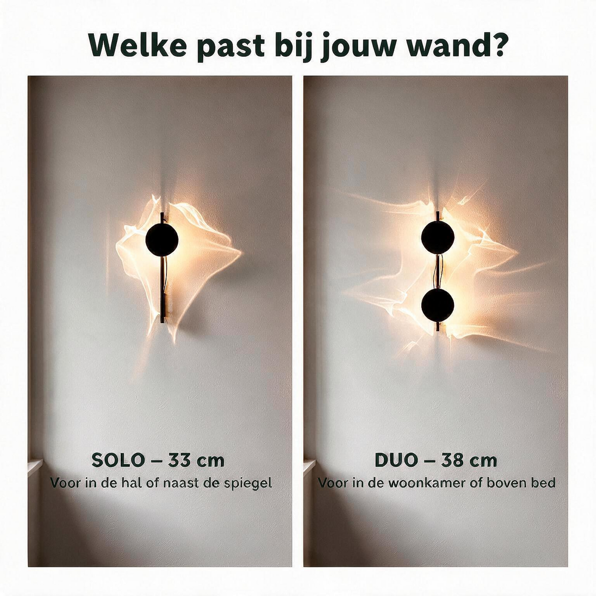 Hovano Vela Wandlamp