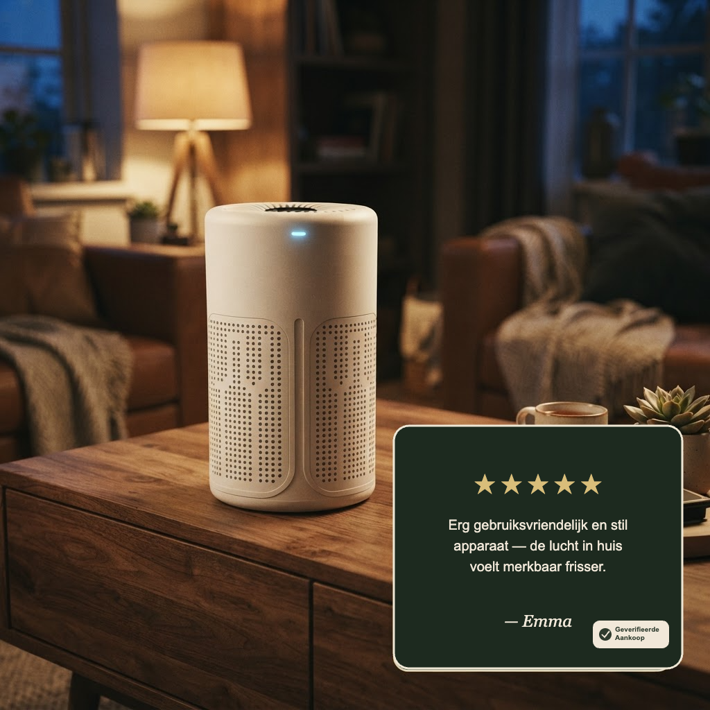 Hovano AirPure - Compacte luchtreiniger met aromafunctie